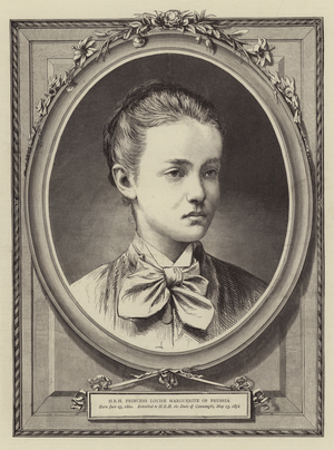 HRH Princess Louise Marguerite of Prussia (engraving)