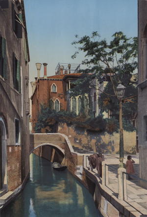 Venezia, Rio delle Torreselle (coloured photo)