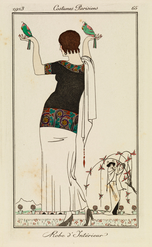 Plate from 'Costumes Parisiens', 1913 (pouchoir print)