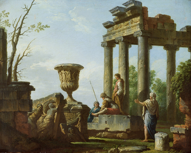 Architectural ruins, c.1715 (oil on canvas)