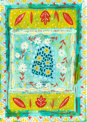 Dreaming of Charleston I, 2018 (gouache on paper)