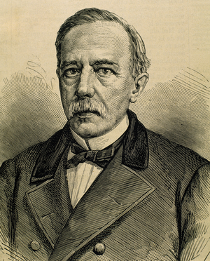 Jose de Olozaga Almandoz (1810-1877), Magistrate and Spanish politician, Portrait (engraving)