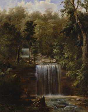 Minneopa Falls, Minnesota, 1862 (oil on canvas)