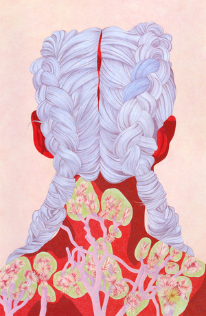 JOSHUA, 2021, colored pencil, marker, and acrylic on cotton paper