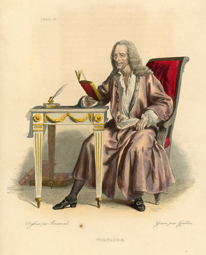 Voltaire (coloured engraving)