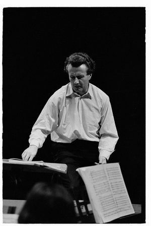Colin Davis at the Champs Elysees Theater 1975 (photo)