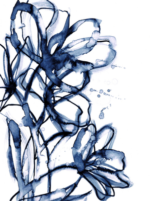 BRUSHSTROKE BLOOMS 2 , 2022 (Watercolor Mixed Media)
