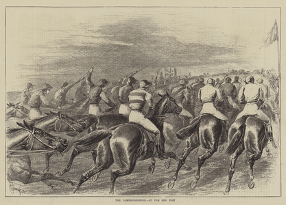 The Cambridgeshire, at the Red Post (engraving)