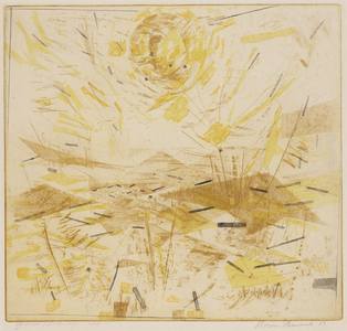Yellow Landscape, 1951 (colour intaglio)