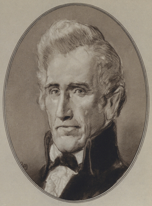 Portraits of American Statesmen: Andrew Jackson (litho)