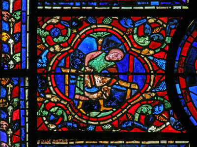 The St Martin window: donors - shoemakers (w20) (stained glass)