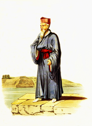 Japan / Ryukyu Islands: 'The Prince of Loo Choo' (King Sho Ko, r. 1804-1828)), from 'Account of a Voyage of Discovery to the West Coast of Corea, and the Great Loo-Choo Island', Basil Hall, London, 1818 (litho)