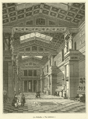 La Walhalla, Vue interieure (engraving)
