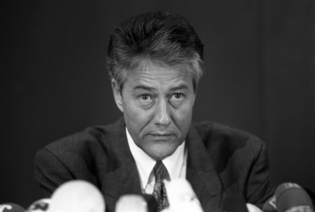 Björn Engholm (Germany SPD chairman) during a press conference..., 1992 (photo)