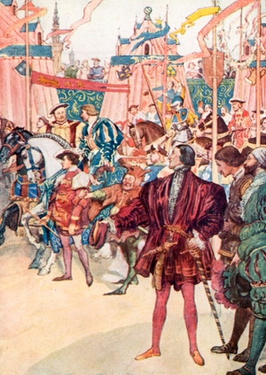 The Field of the Cloth of Gold (colour litho)