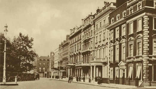 Grosvenor Square, Mayfair (b/w photo)