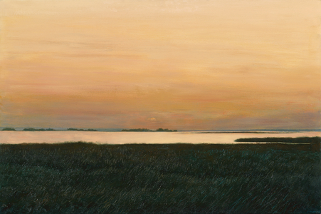 Sunset, Sapelo Island, 1983 (oil on canvas)