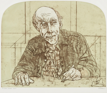 The Etcher Cassara, 1980 (colour intaglio)