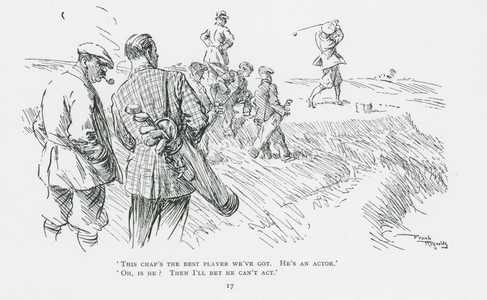 Golf cartoon by Frank Reynolds (litho)