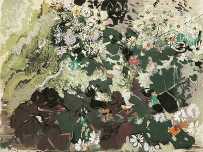 Composition with Flowers, 1978 (gouache on paper)