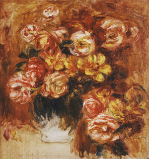 Vase of Roses; Vase de Roses,  (oil on canvas)
