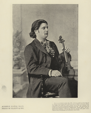 Monsieur Eugene Ysaye (b/w photo)