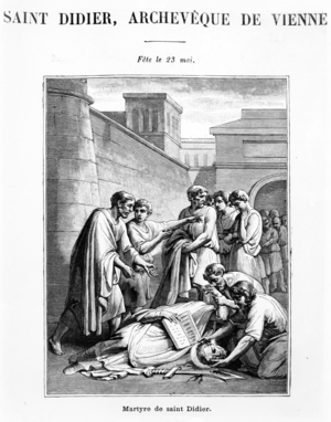 Saint Desideius, Archbishop of Vienne (engraving)