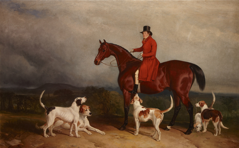 James 'The Young Commodore'  Watson (1767-1850) on a Hunter, with Hounds