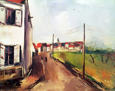 Landscape at Nesles, the Valley (oil on canvas)