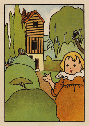 Illustration for Babes and Birds (colour litho)