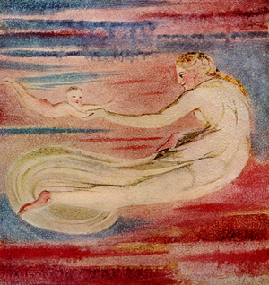 Enitharmon Floating in the Dawn, from The Engraved Designs of William Blake, 1926  (print)
