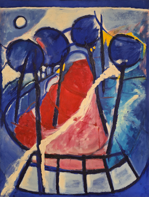 Walking Landscape, 1995 (oil on canvas)