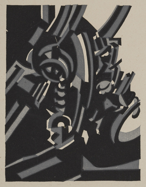 Invention, 1917 (woodcut printed on paper)