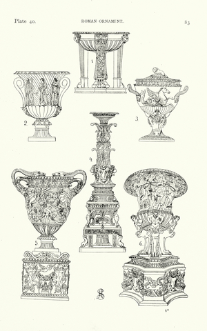 Roman ornament (litho)