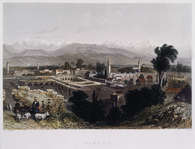 the city of Tarsus 1838, by William Henry Bartlett (March 26, 1809-September 13, 1854)