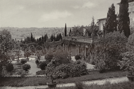 Villa Palmieri, Florence, Orangery of the Villa (b/w photo)