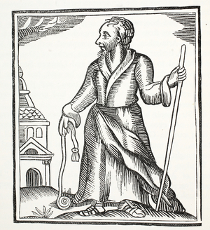 The Wandering Jew, illustration from 'Chap-books of the Eighteenth Century' by John Ashton, pub. 1882 (litho)