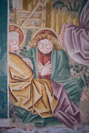 Vincenzo di Castua 1474, St. Maria delle Lastre church, fresco, Beram, Croatia, Istria (photo)