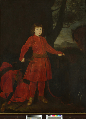Portrait of Count Adam Erdman Zrinsky, when a boy (oil on canvas)