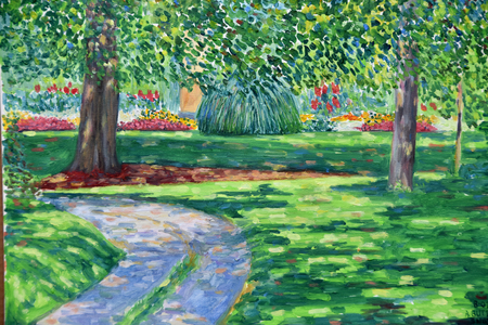 Garden Path, 2004, (oil on canvas)