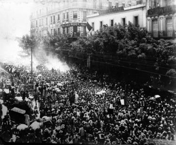 Anti-Semitic Riots in Algiers, 1898-99 (b/w photo)