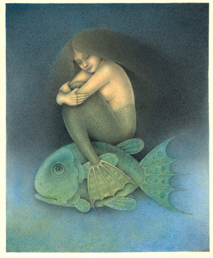 Omermaid, 2007 (mixed media on art board)