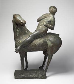 Horse and Rider, c.1947 (bronze)