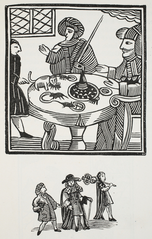 The History of Sir Richard Whittington, Thrice Lord Mayor of London, illustration from 'Chap-books of the Eighteenth Century' by John Ashton, pub. 1882 (litho)