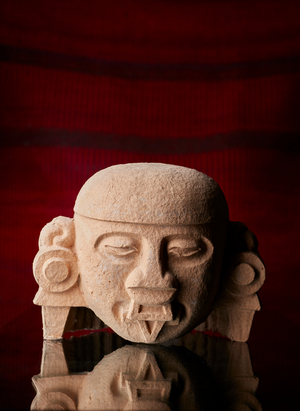 Aztec Head, 1988 (papier-mâché)