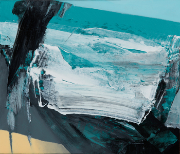 Washed Ashore, 2015 (mixed media on panel)