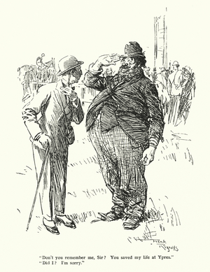 Cartoon by Frank Reynolds (colour litho)