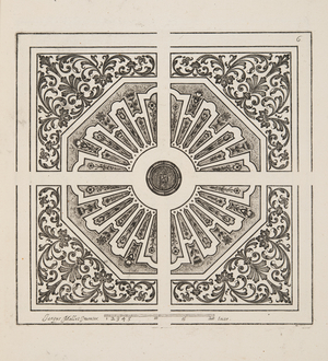 Design for Parterre, from Theatre des Plans et Jardinages, pub.1652 (engraving)