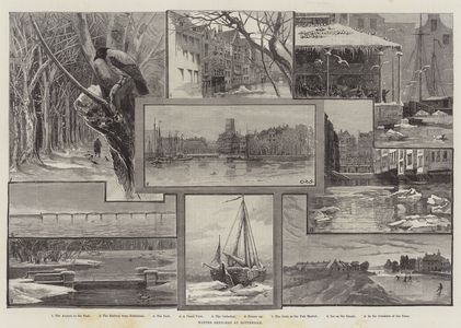 Winter Sketches at Rotterdam (engraving)