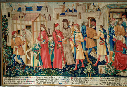 The miracle of Saint Quentin: a thief steals the horse from a Priest' s stable …
